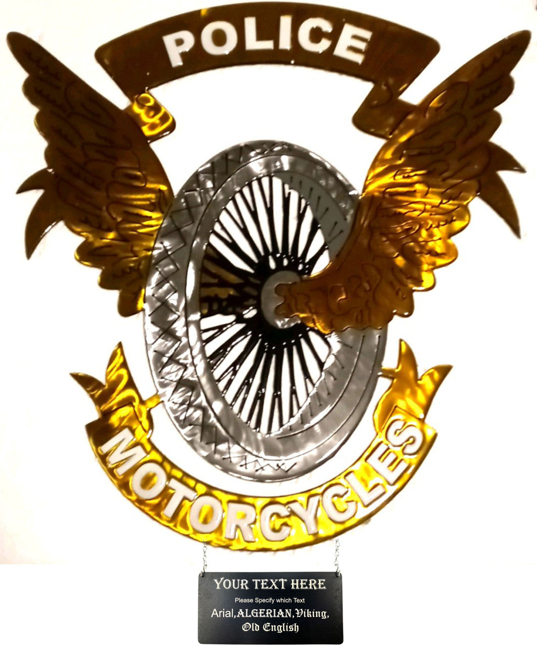 MOTORCYCLE POLICE BADGE