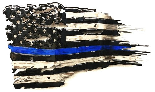 Blue Line Battle Worn