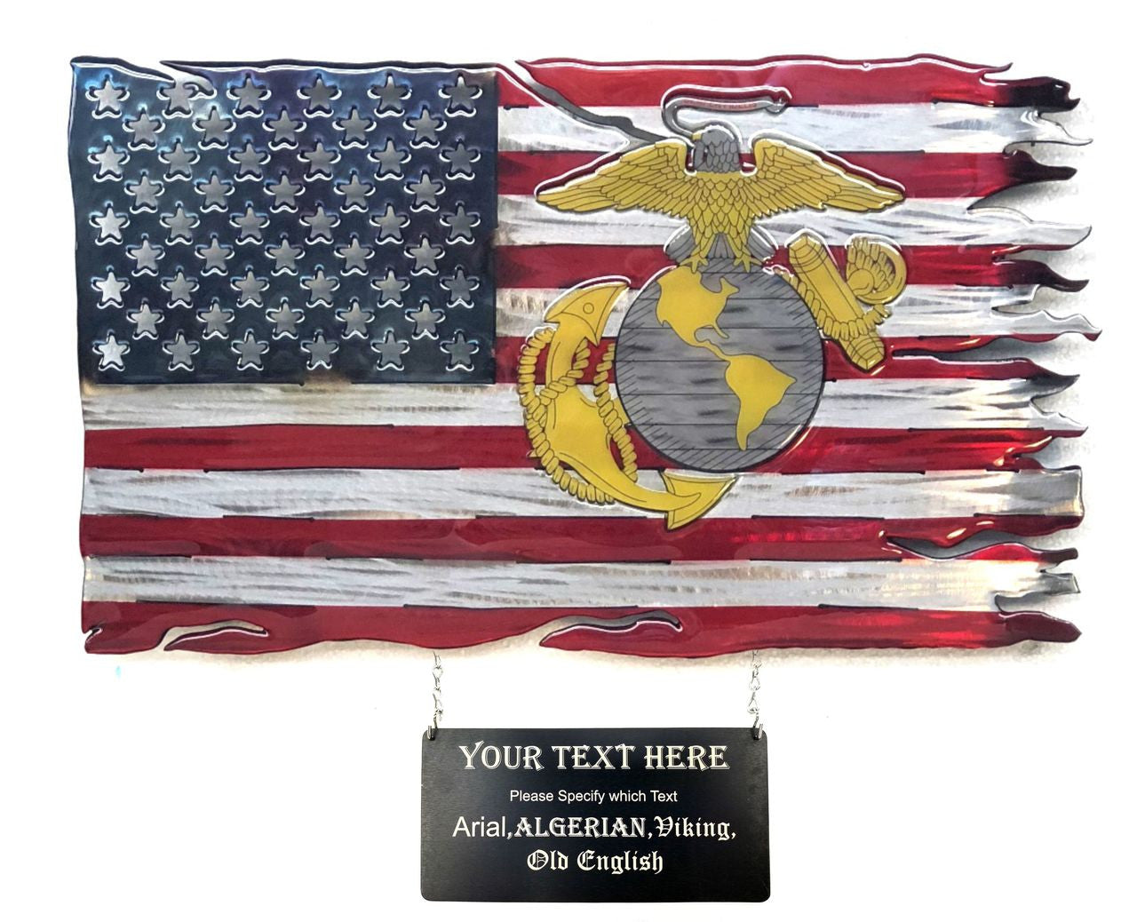 Tattered Stars And Stripes With EGA