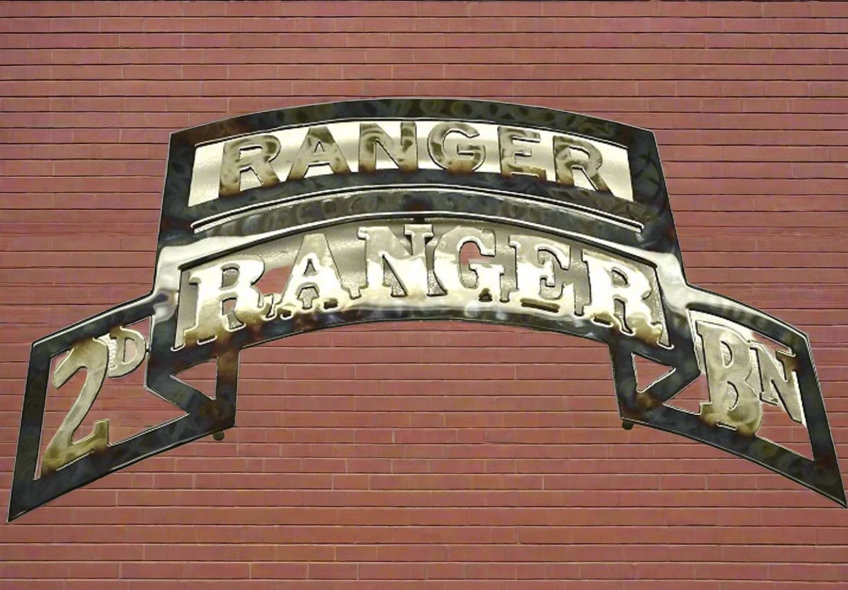 The 2 75 Ranger Regiment With Ranger Tab Sculpture Is Cut From 1 8 Inch the-2-75-ranger-regiment-with-ranger-tab-sculpture-is-cut-from-1-8-inch