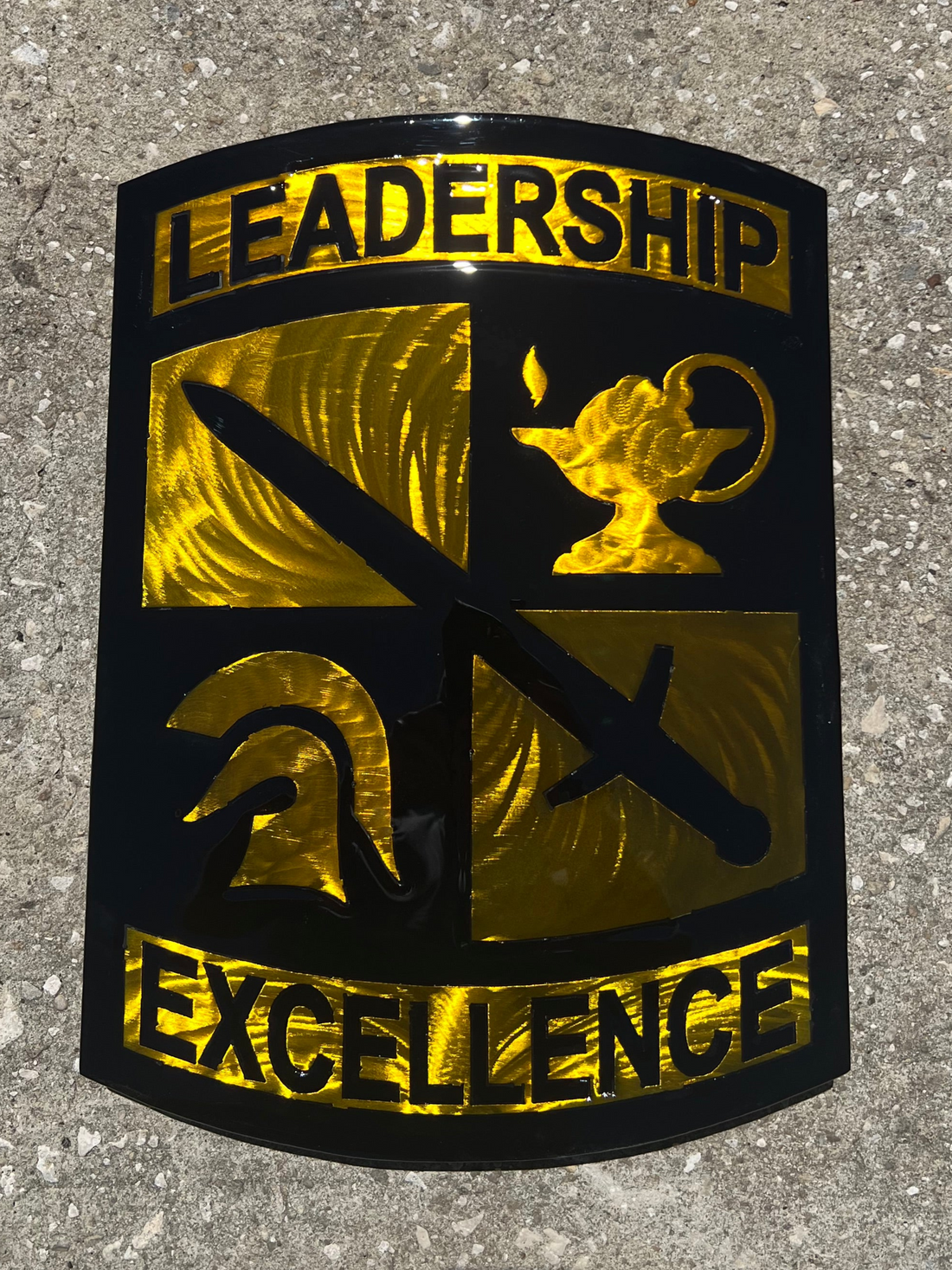 ROTC – Forged Steel Military Leadership Wall Sculpture – Liquid Metal ...