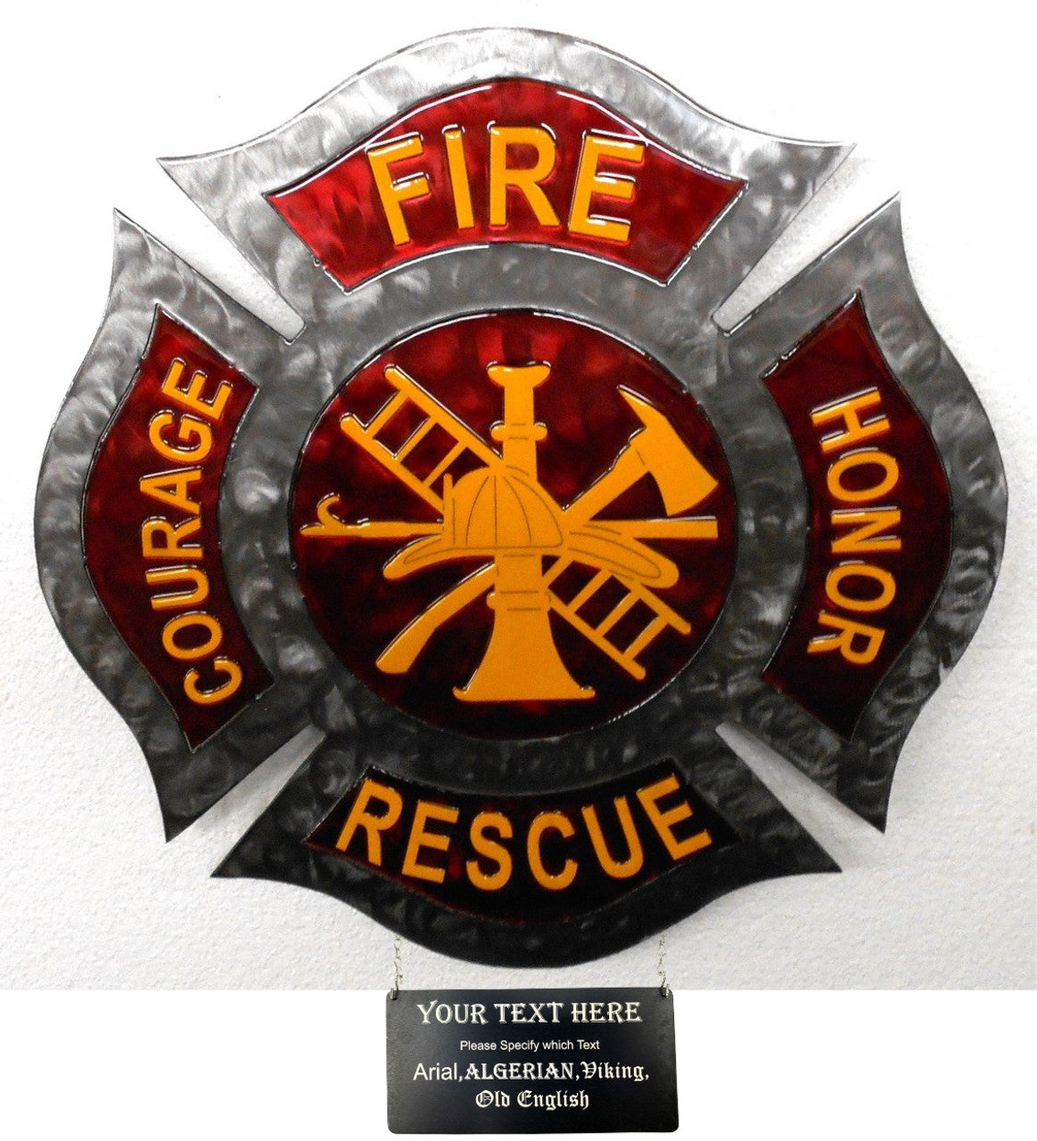 Fireman Multess Cross Fireman Maltese Cross – Forged Steel Tribute to Bravery, Brotherhood ...
