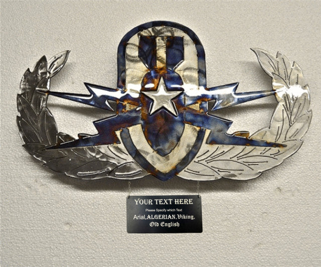 EOD Senior liquid metal sign