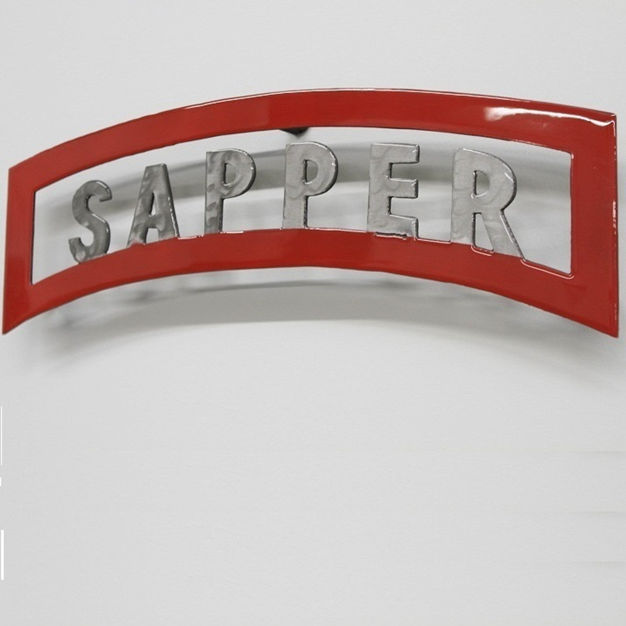 Combat Engineer Tab Sapper Tab – Forged Steel Combat Engineer Wall Sculpture – Liquid Metal ...